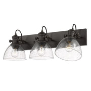 Hines 3-Light Bath Vanity Light in Rubbed Bronze