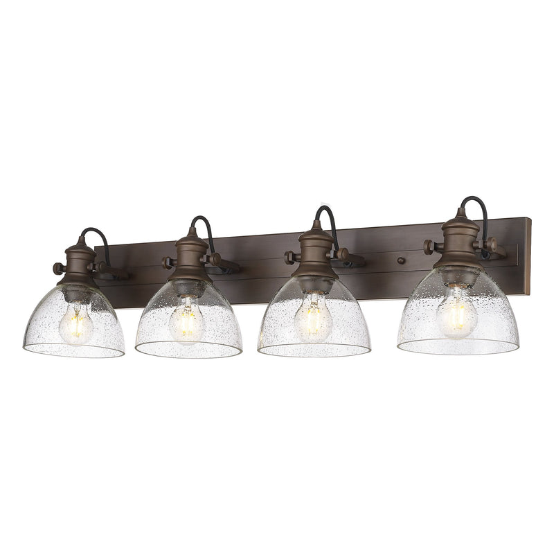 Hines 4-Light Bath Vanity Light in Rubbed Bronze