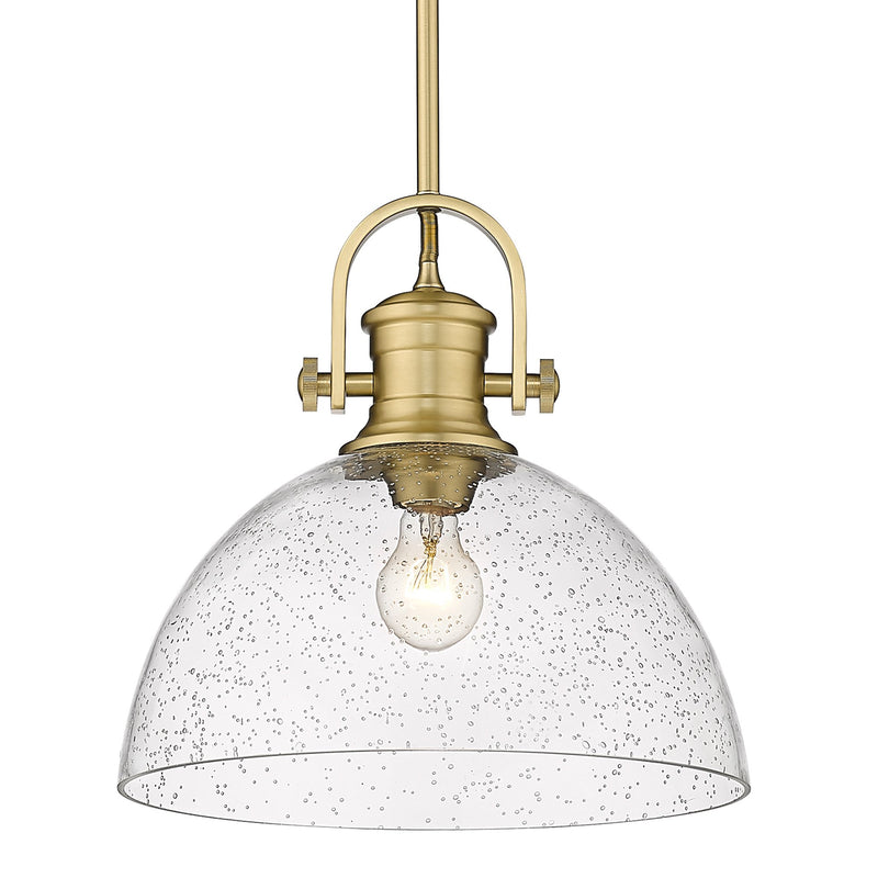 Hines 14" Pendant in Brushed Champagne Brass