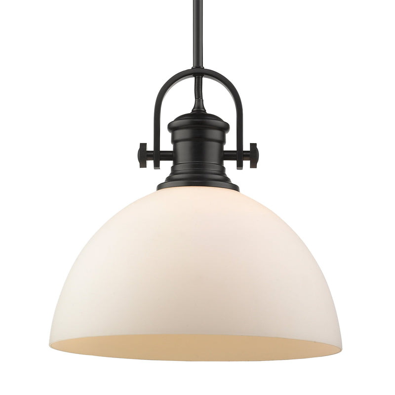 Hines 14" Pendant in Matte Black