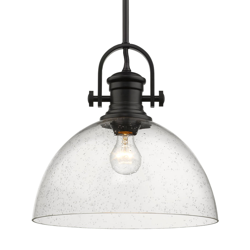 Hines 14" Pendant in Matte Black