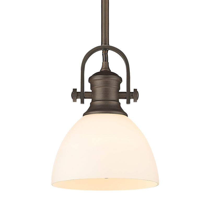 Hines 7" Mini Pendant in Rubbed Bronze