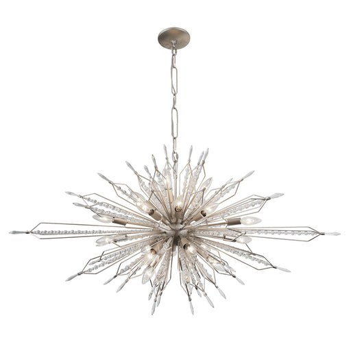 Orbital 20-Light 48" Oval Chandelier in Gold Dust