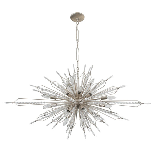 Orbital 20-Light 48" Oval Chandelier in Gold Dust