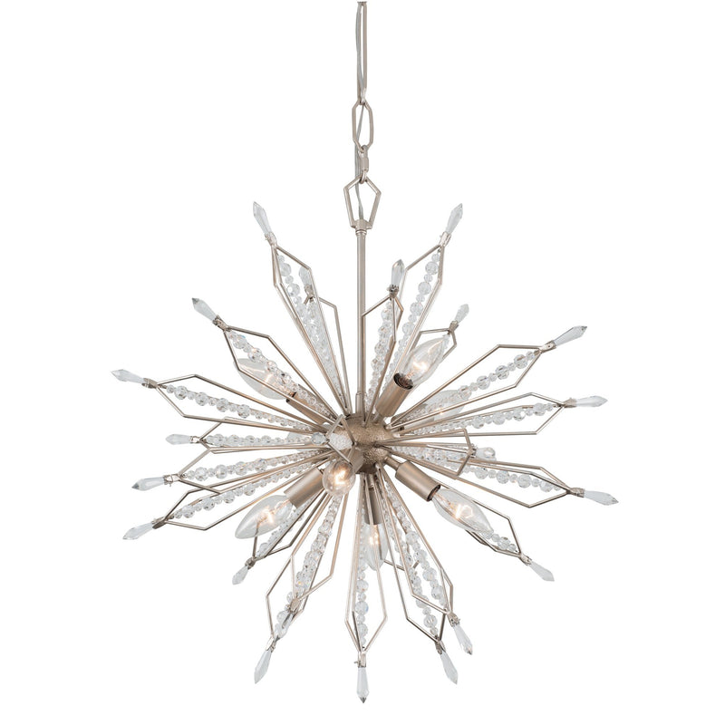 Orbital 8-Light 22" Chandelier in Gold Dust