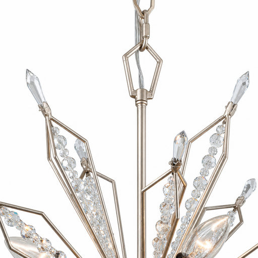 Orbital 8-Light 22" Chandelier in Gold Dust