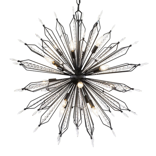 Orbital 16-Light 36" Chandelier in Carbon