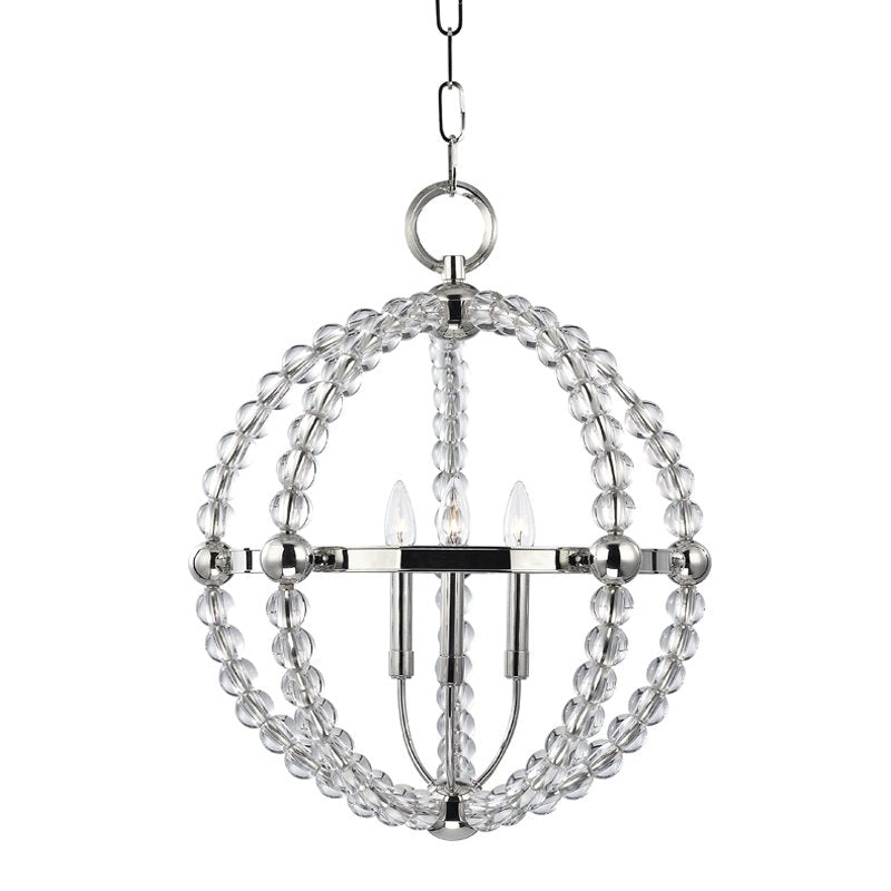 Danville 3-Light Chandelier in Polished Nickel