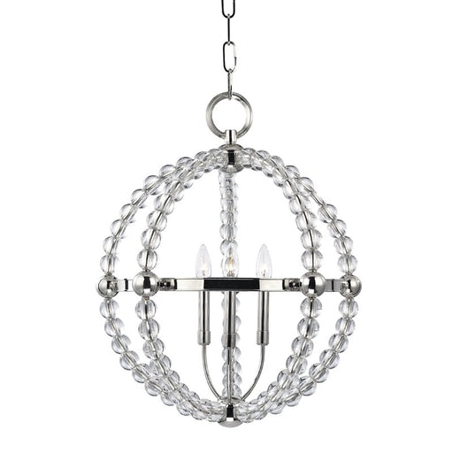 Danville 3-Light Chandelier in Polished Nickel