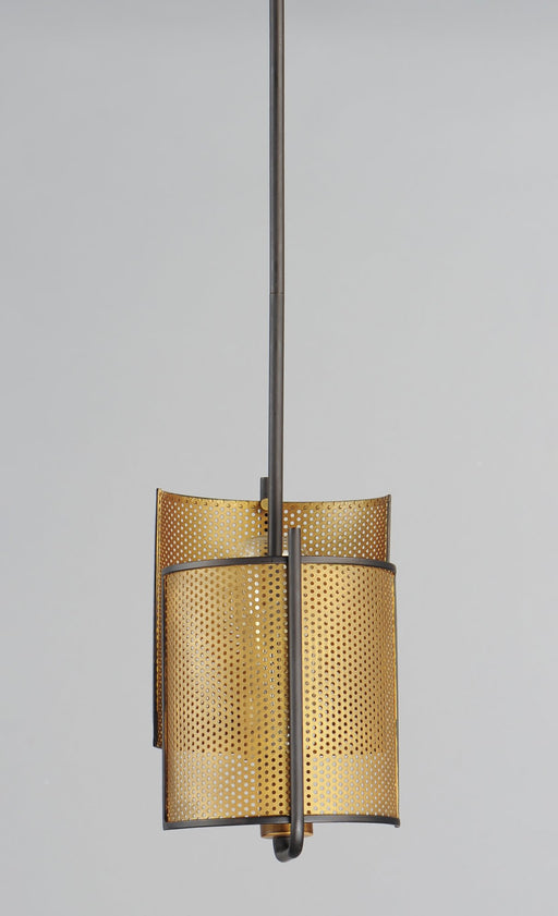 Caspian 2 Light Pendant in Oil Rubbed Bronze / Antique Brass