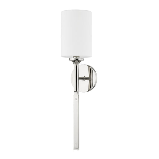 Brewster Wall Sconce in Polished Nickel