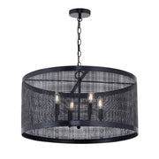 Hatcher 24" 4 Light Pendant in Black