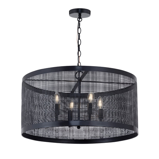 Hatcher 24" 4 Light Pendant in Black