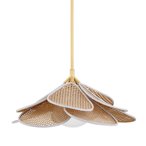 Florina 28" Pendant in Aged Brass