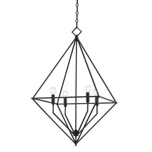 Haines 4-Light Chandelier in Aged Iron