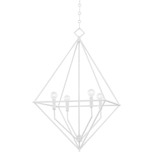 Haines 4-Light Chandelier in White Plaster