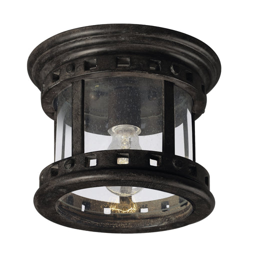 Santa Barbara Cast 1 Light Outdoor Ceiling Mount in Sienna
