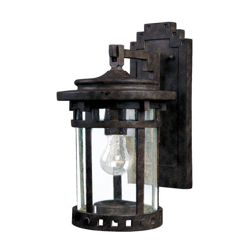 Santa Barbara Cast 10" 1 Light Outdoor Wall Lantern in Sienna