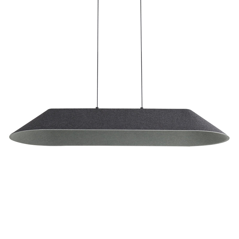 Faroe 43" Integrated LED Linear Pendant in Flecked Black/gray