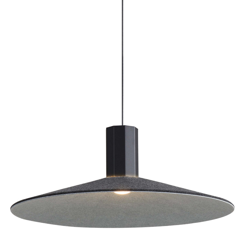 Faroe 20" Integrated LED Pendant in Matte Black