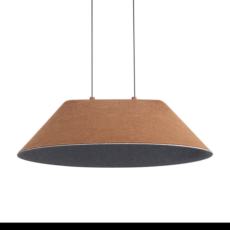 Faroe 21" Integrated LED Pendant in Coffee