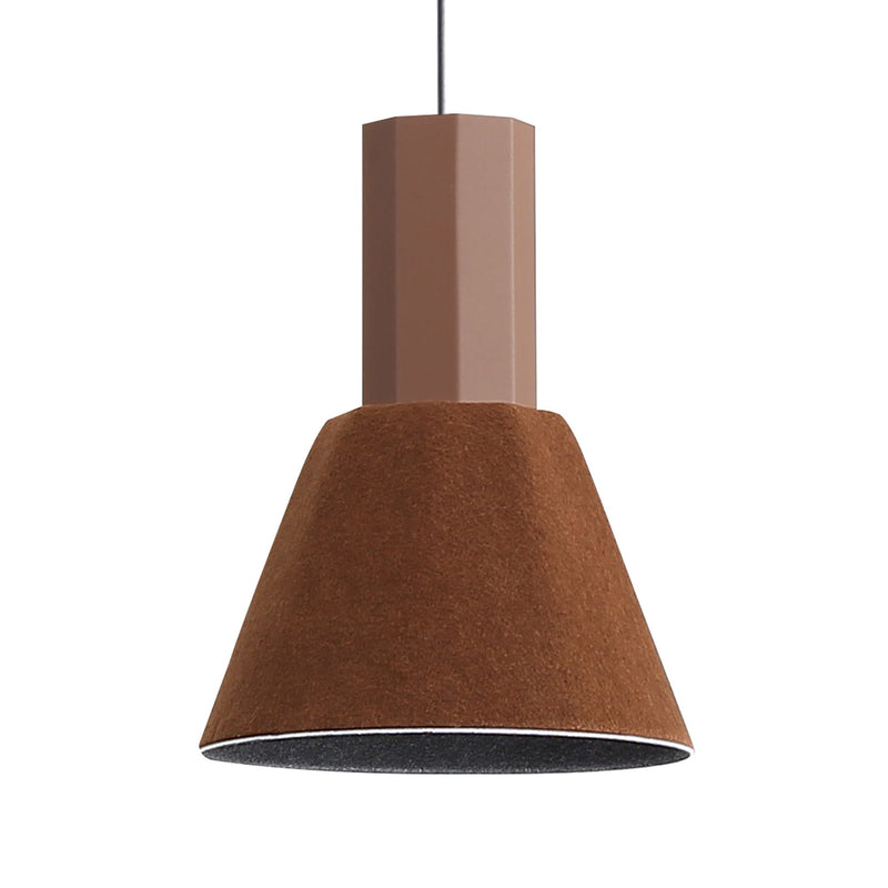 Faroe 8" Integrated LED Mini Pendant in Coffee