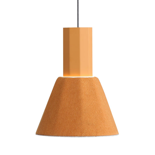 Faroe 8" Integrated LED Mini Pendant in Earth Yellow