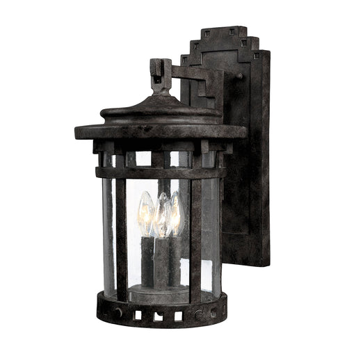 Santa Barbara Cast 16" 3 Light Outdoor Wall Lantern in Sienna