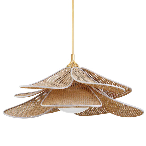 Florina 44" Pendant in Aged Brass