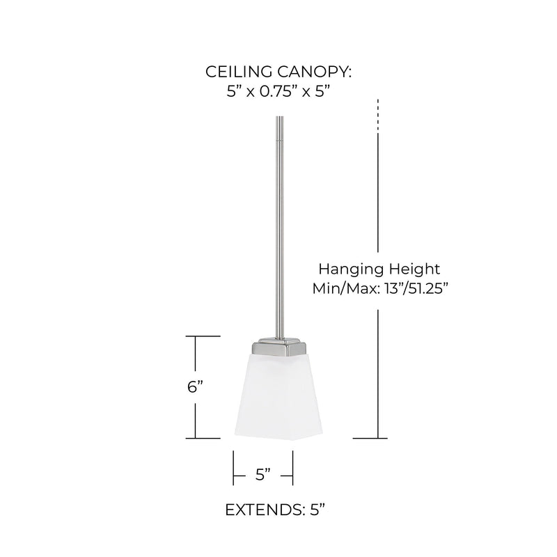 Baxley Mini Pendant in Brushed Nickel