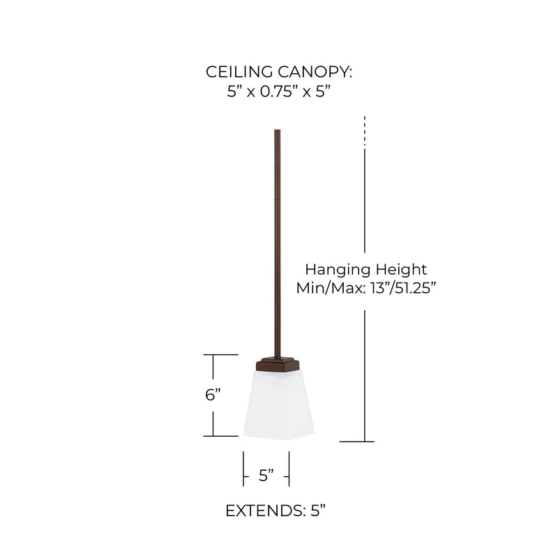 Baxley Mini Pendant in Bronze