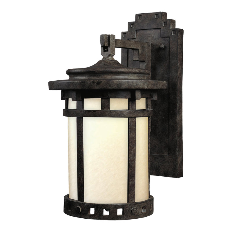 Santa Barbara Dark Sky 16" 1 Light Outdoor Wall Lantern in Sienna