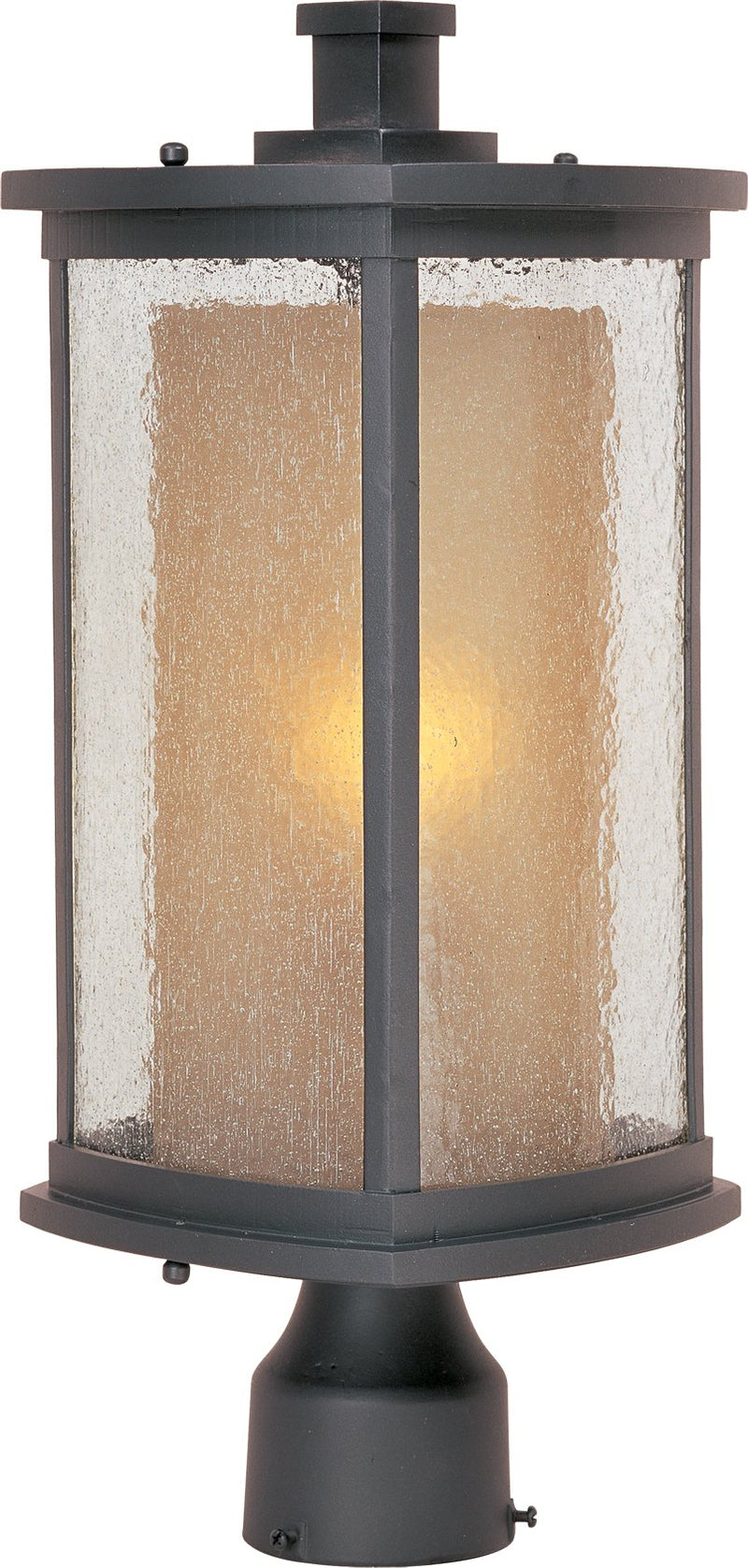 Bungalow 1 Light Outdoor Post Lantern in Bronze
