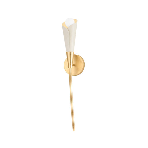 Montrose Wall Sconce in Vintage Gold Leaf / Soft Sand