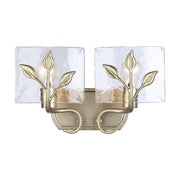 Calla 2-Light Bath Vanity Light in White Gold