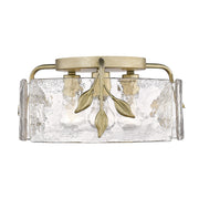 Calla 3-Light Flush Mount in White Gold
