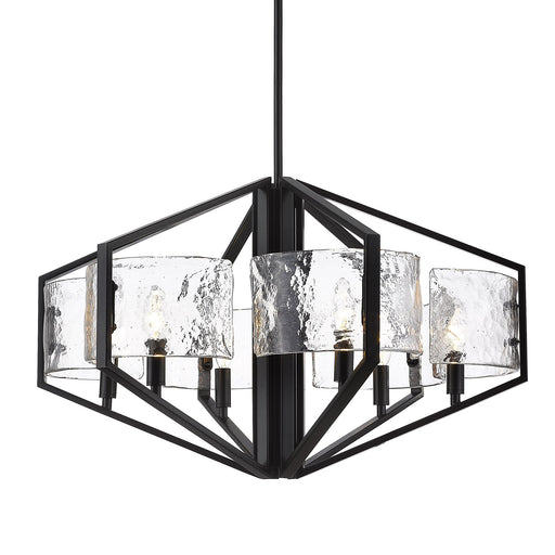 Varsha 6-Light Chandelier in Matte Black