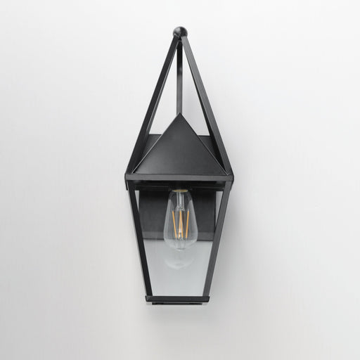 Bavaria 1 Light Small Outdoor Wall Sconce in Black