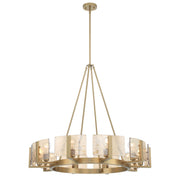 Aenon 10-Light Chandelier in Brushed Champagne Brass