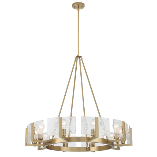 Aenon 10-Light Chandelier in Brushed Champagne Brass