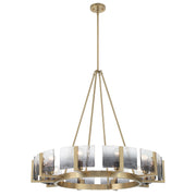 Aenon 10-Light Chandelier in Brushed Champagne Brass