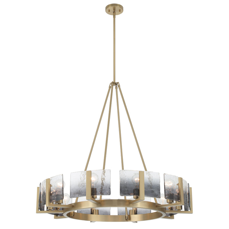 Aenon 10-Light Chandelier in Brushed Champagne Brass