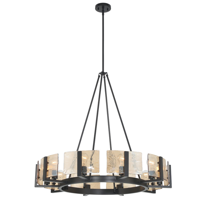 Aenon 10-Light Chandelier in Matte Black