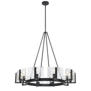 Aenon 10-Light Chandelier in Matte Black