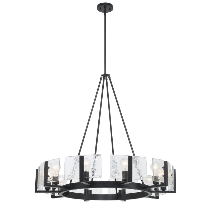 Aenon 10-Light Chandelier in Matte Black
