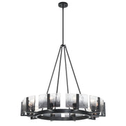 Aenon 10-Light Chandelier in Matte Black