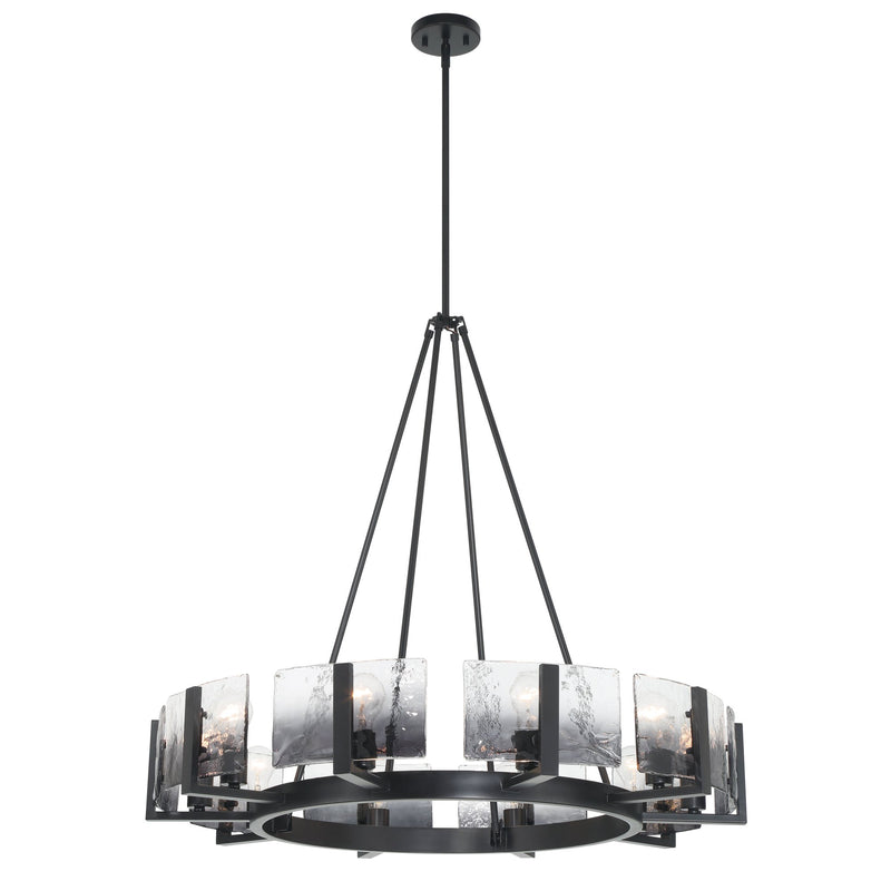 Aenon 10-Light Chandelier in Matte Black