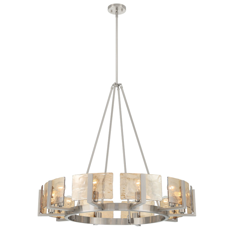 Aenon 10-Light Chandelier in Pewter