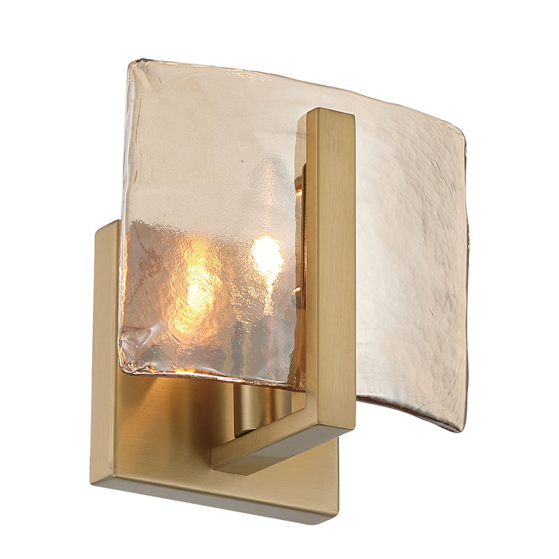 Aenon Wall Sconce in Brushed Champagne Brass