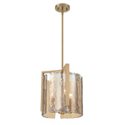 Aenon 3-Light Pendant in Brushed Champagne Brass